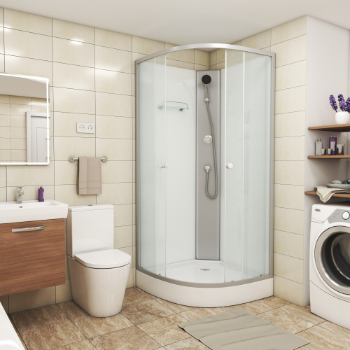 Душевая кабина Niagara Eco E90/13/MT/BK 90х90 четверть круга - фото 3